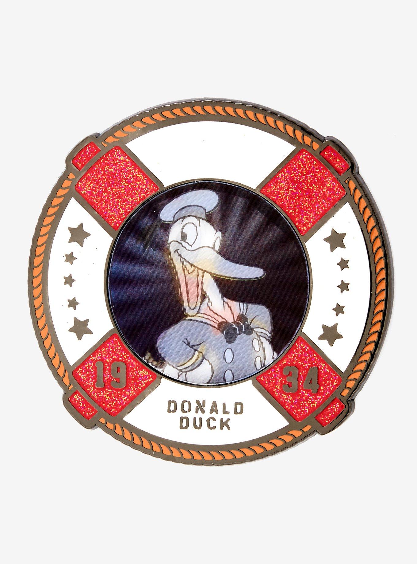 Loungefly Disney Donald Duck 90th Anniversary Lenticular Enamel Pin, , hi-res