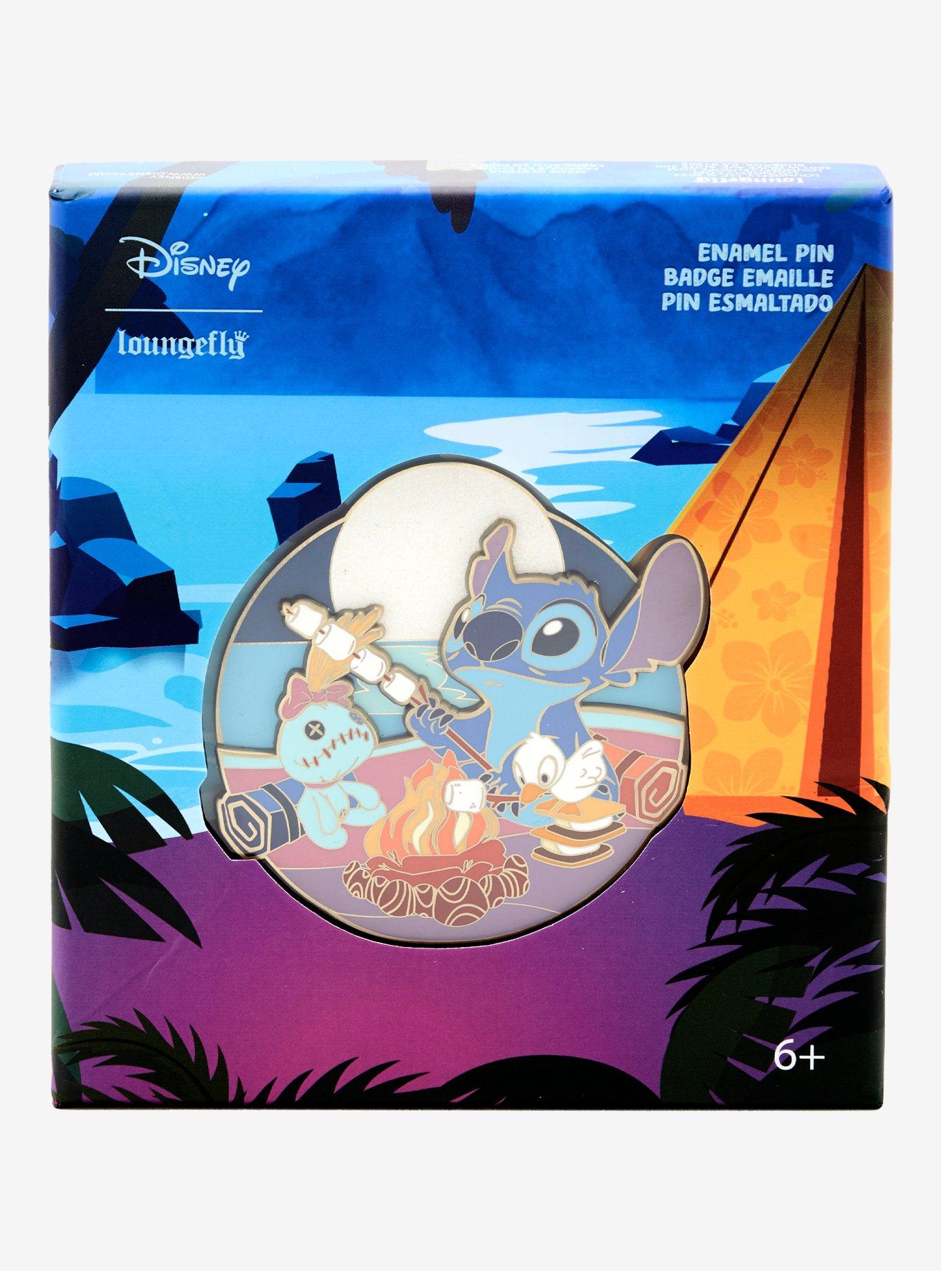 Loungefly Disney Lilo & Stitch Camp Scene Enamel Pin, , hi-res