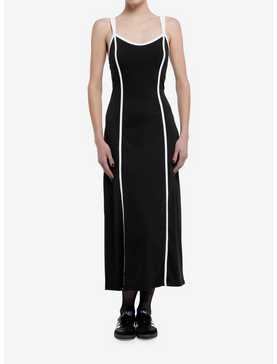 Sweet Society Black & White Stripe Slim Fit Maxi Dress, , hi-res