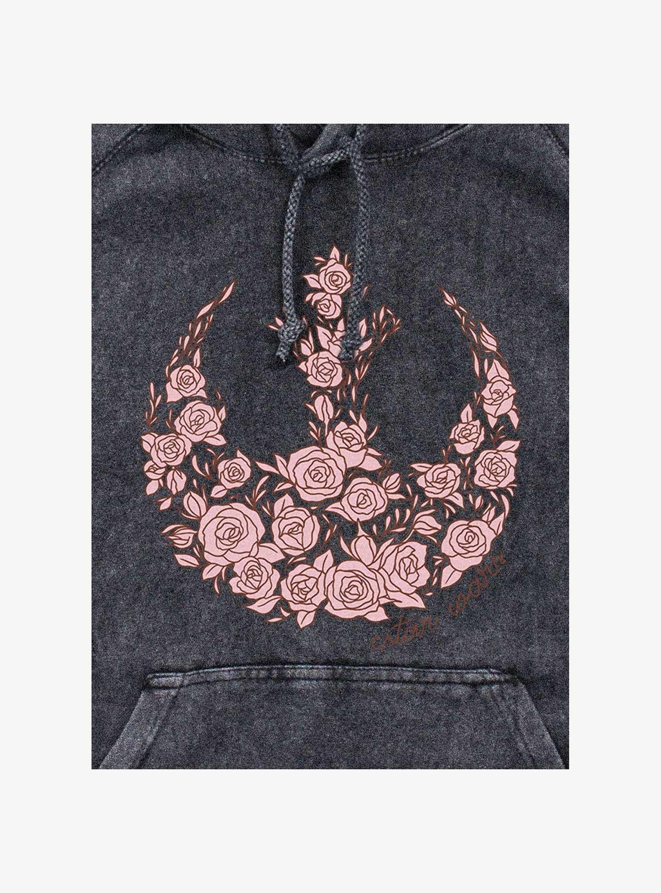 Star Wars Rose Rebel Mineral Wash Hoodie, , hi-res