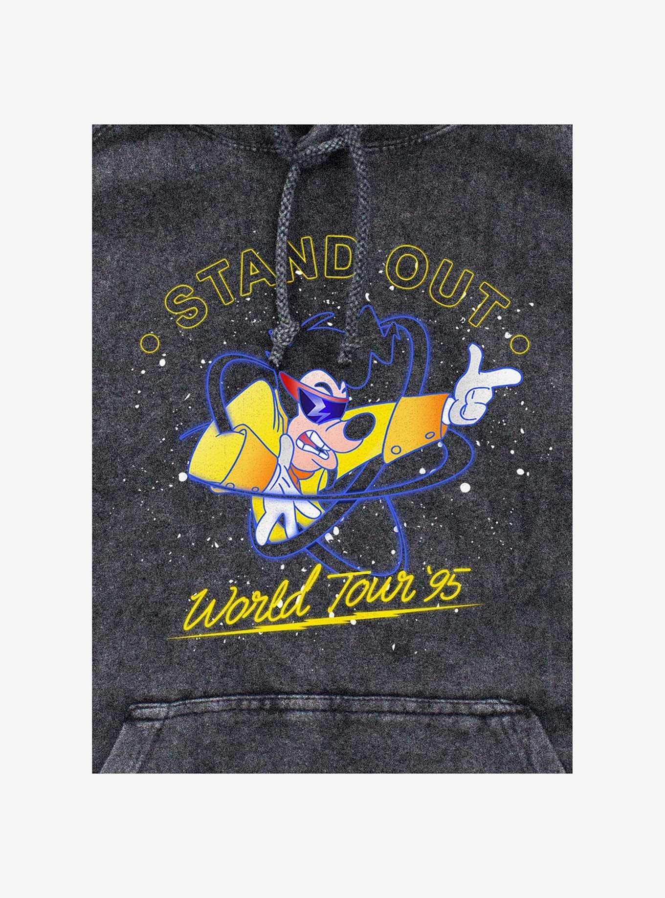 Disney A Goofy Movie Above The Crowd Powerline Mineral Wash Hoodie, , hi-res