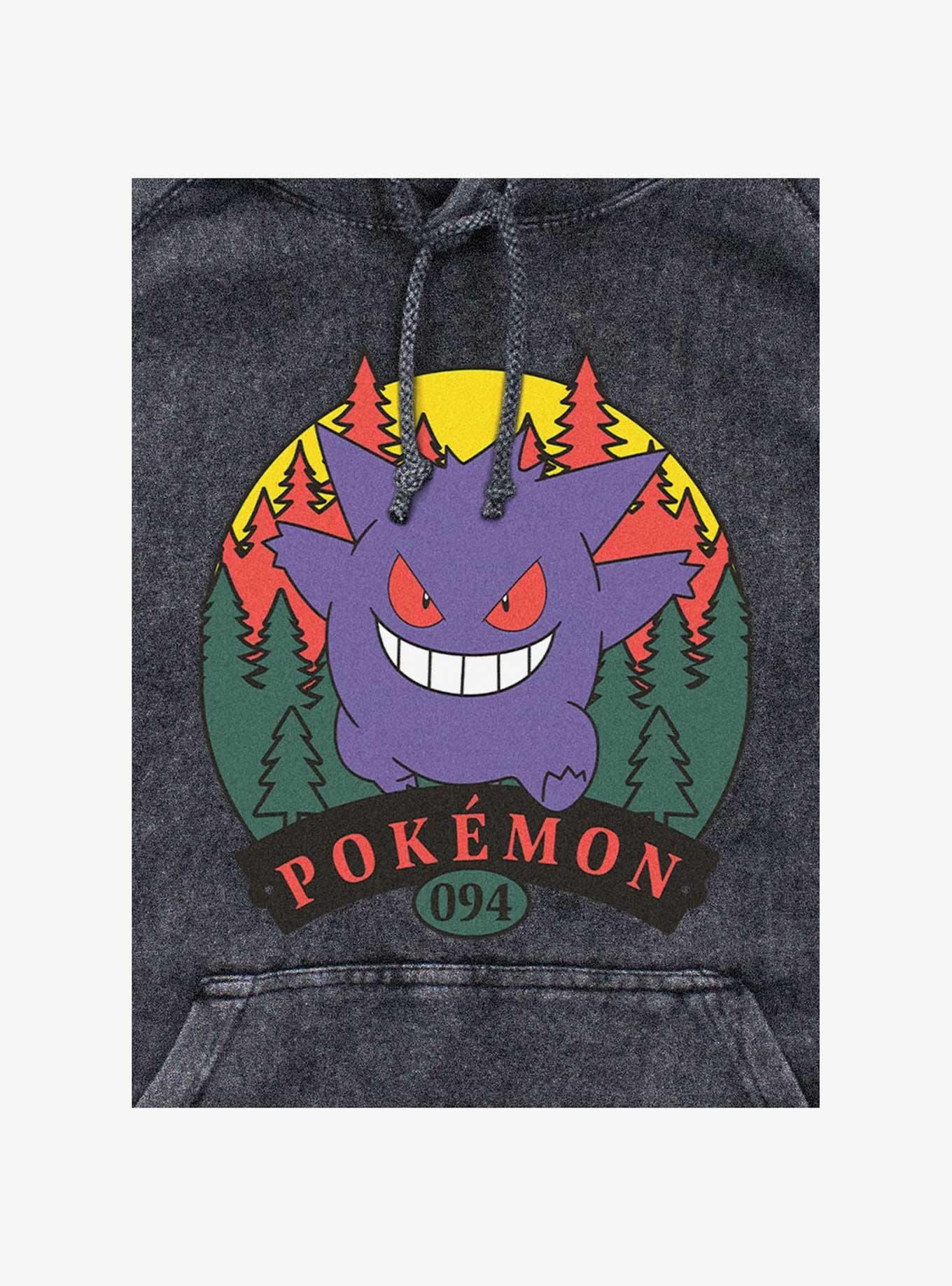 Pokemon Gengar Attack Mineral Wash Hoodie, , hi-res