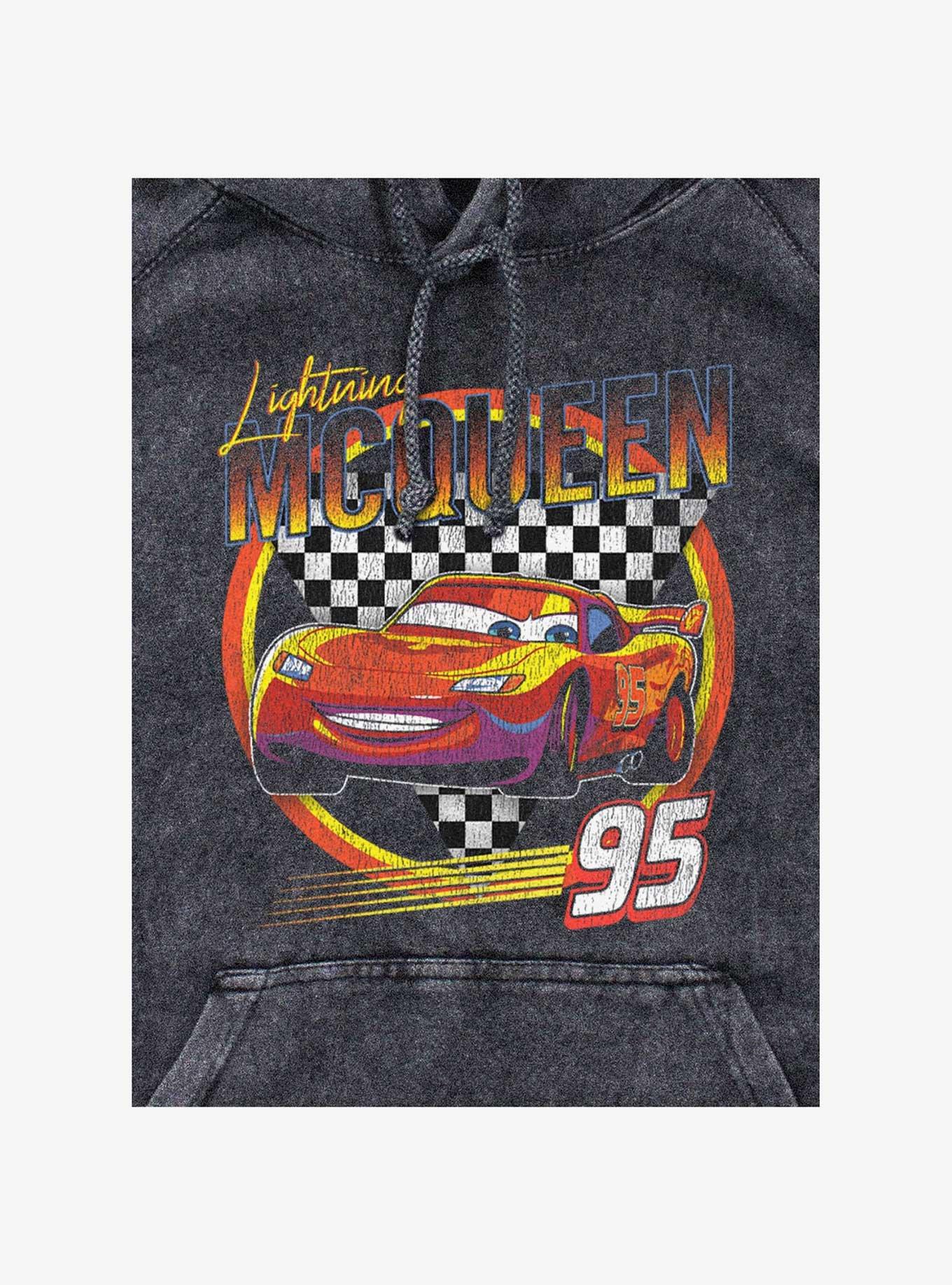 Disney Pixar Cars Lightning McQueen Vintage Race Mineral Wash Hoodie, , hi-res