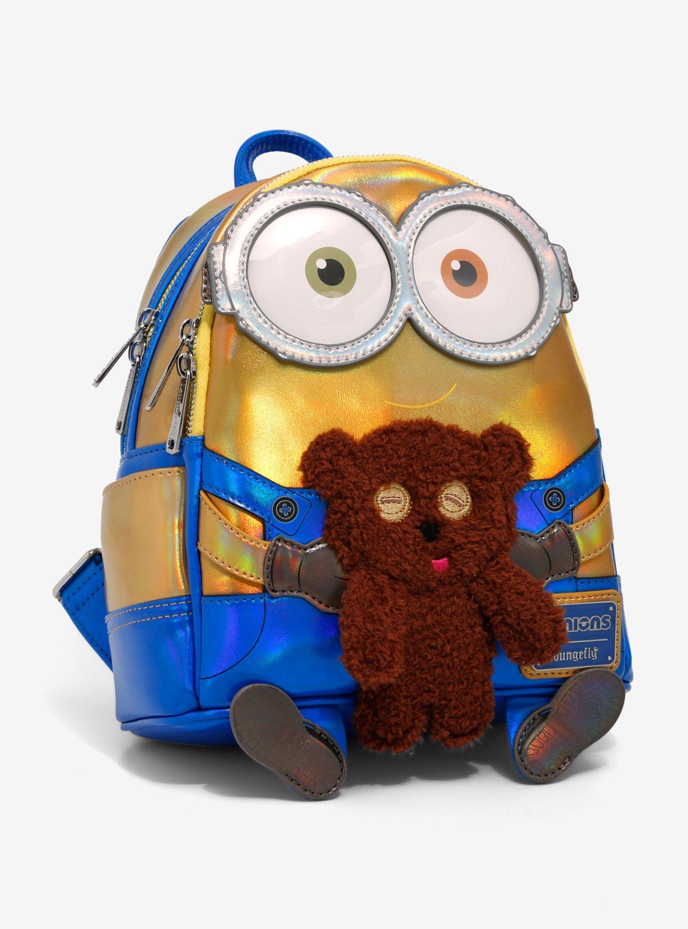 Loungefly Minions Bob & Tim Iridescent Mini Backpack, , hi-res