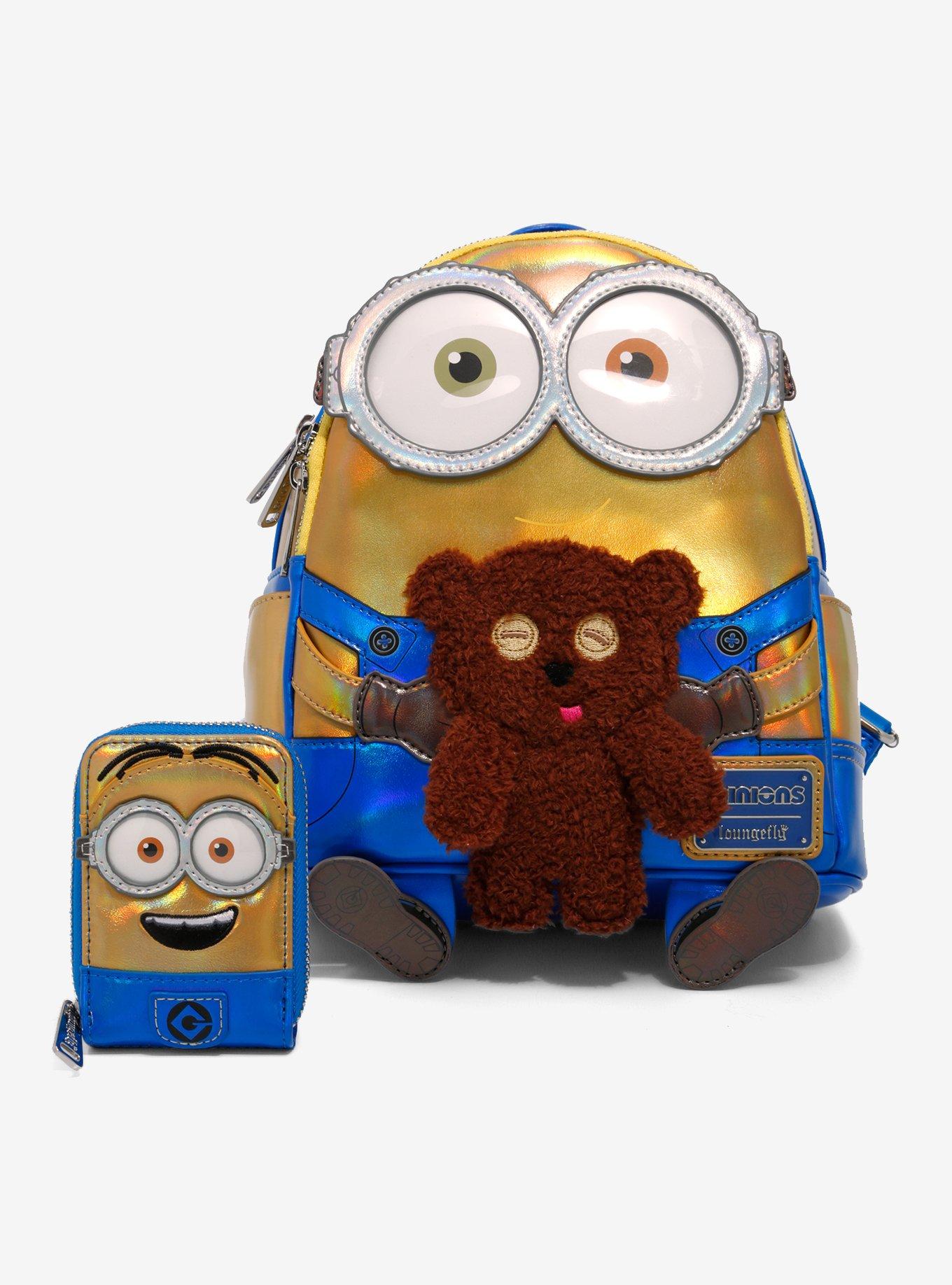 Loungefly Minions Bob & Tim Iridescent Mini Backpack, , alternate