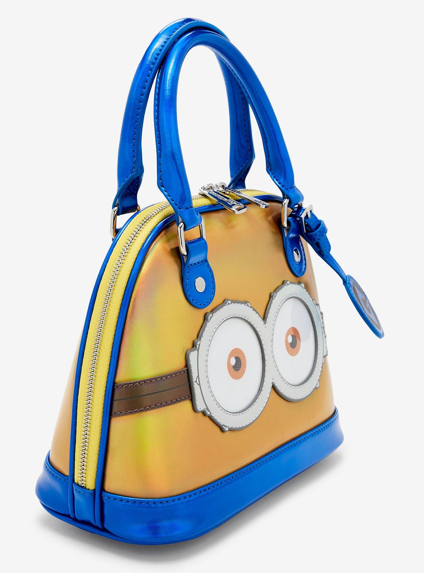 Loungefly Minions Bob Iridescent Dome Satchel Bag, , alternate