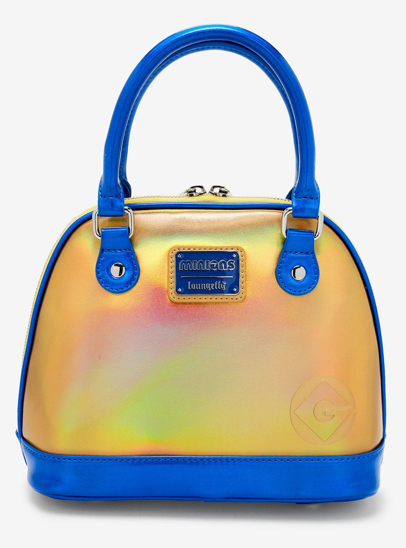 Loungefly Minions Bob Iridescent Dome Satchel Bag, , alternate