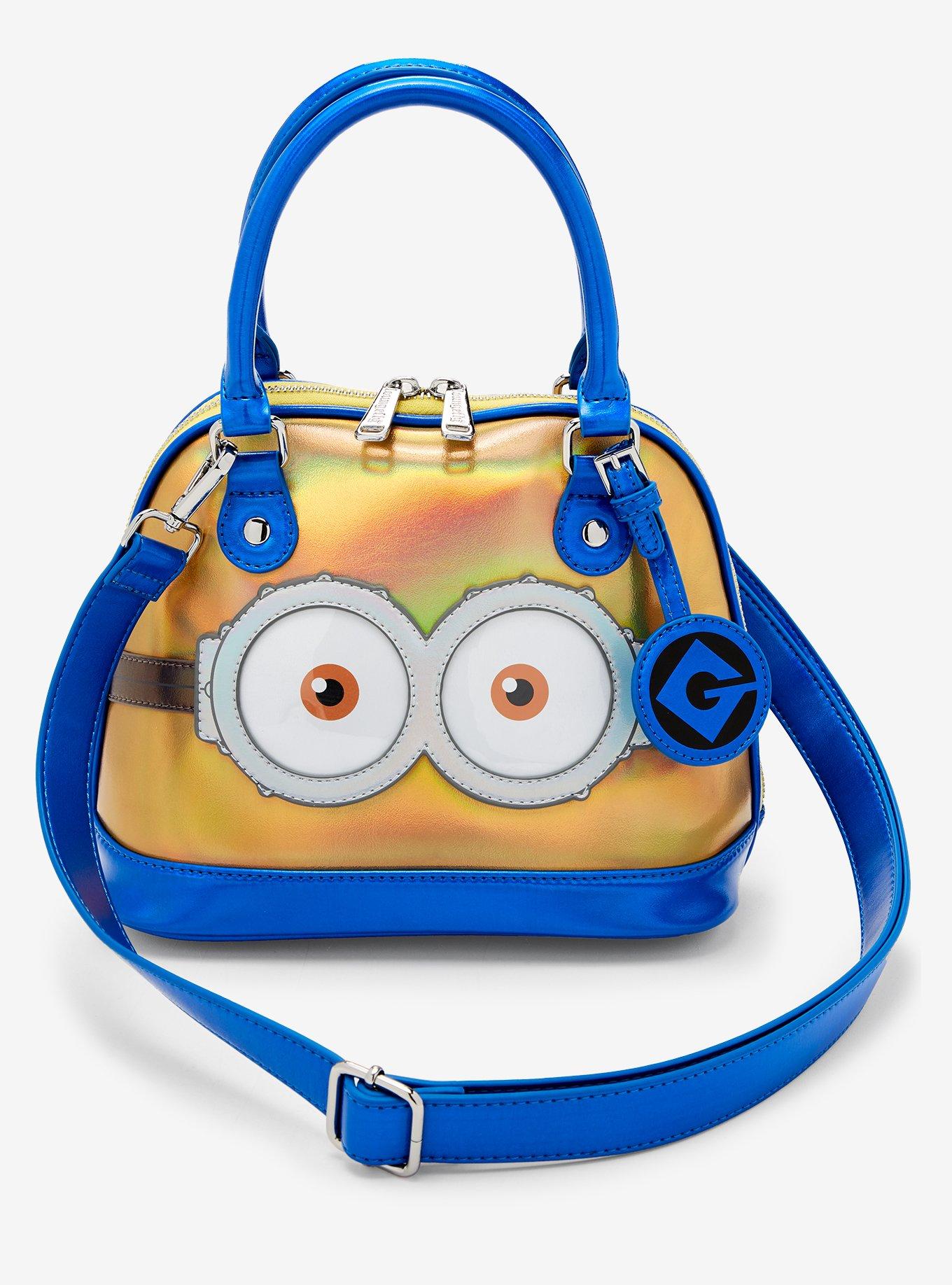 Loungefly Minions Bob Iridescent Dome Satchel Bag, , alternate