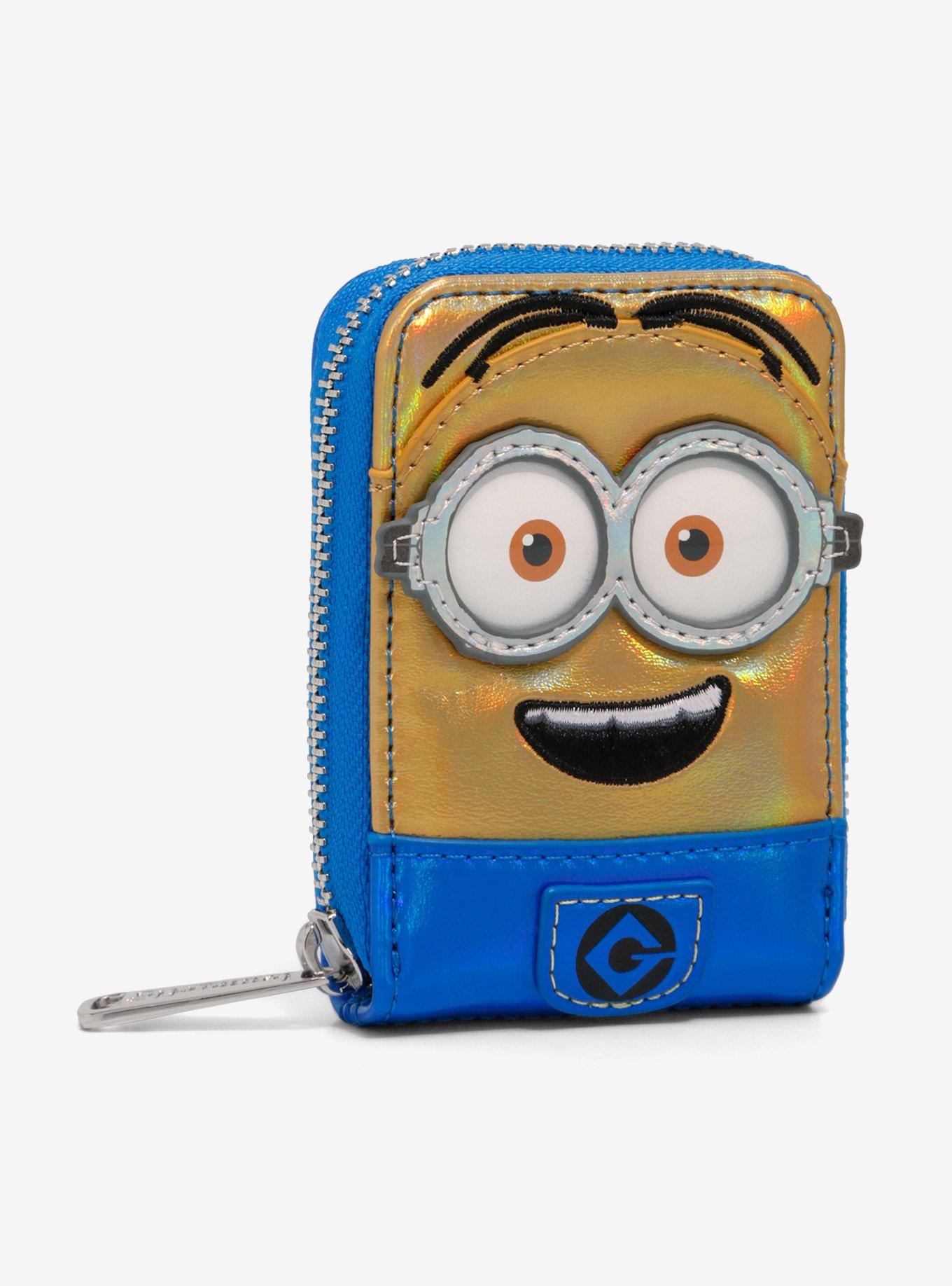 Loungefly Minions Dave Iridescent Mini Zipper Wallet, , alternate