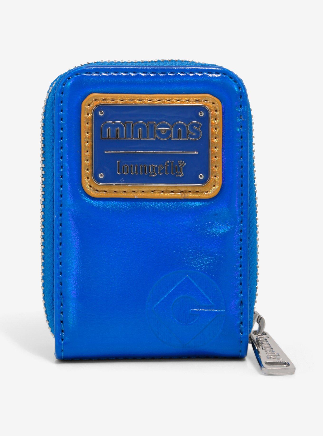 Loungefly Minions Dave Iridescent Mini Zipper Wallet, , alternate