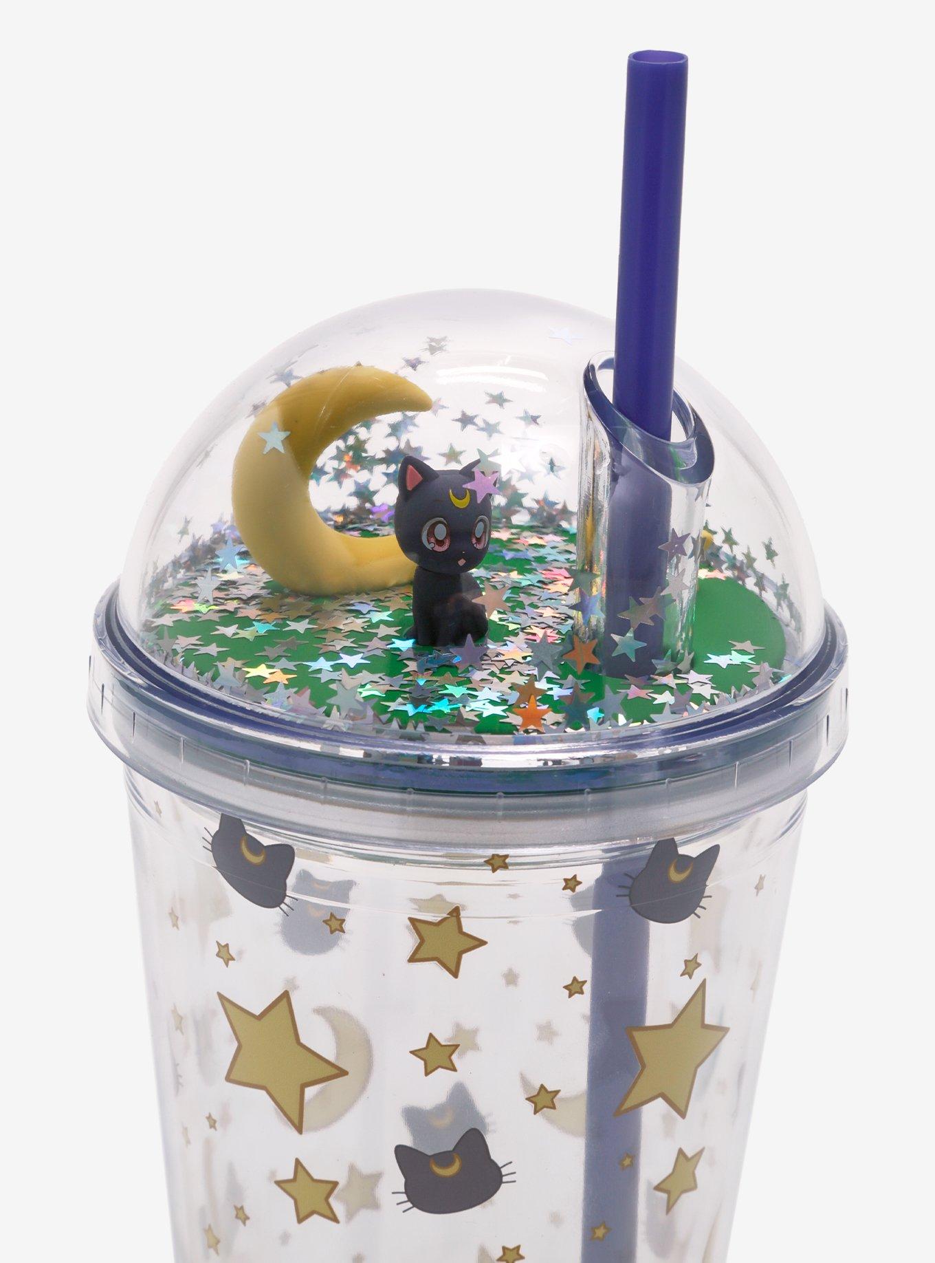 Sailor Moon Luna Glitter Dome Acrylic Travel Cup, , alternate