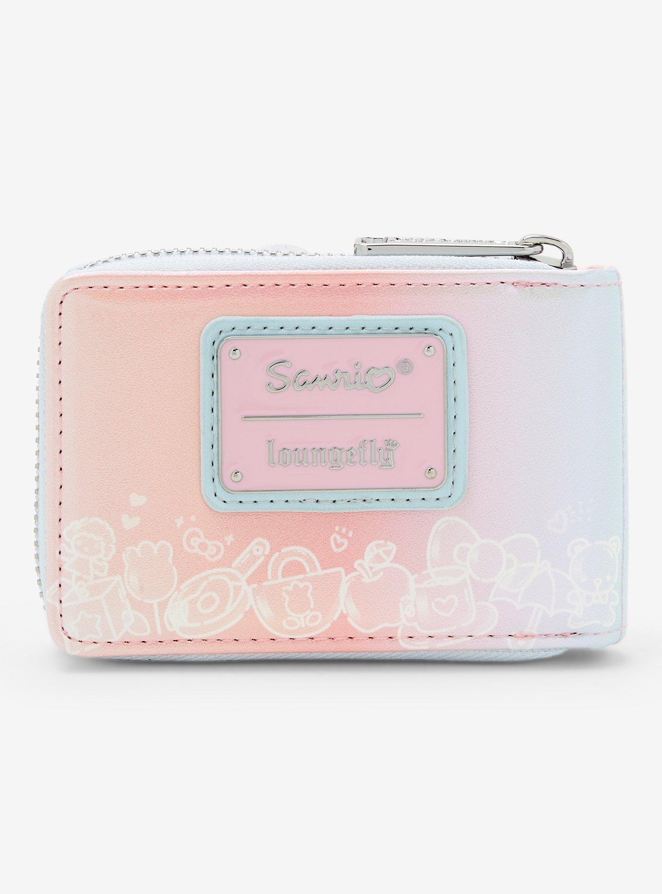 Loungefly Hello Kitty Confetti Pastel Mini Zipper Wallet, , hi-res