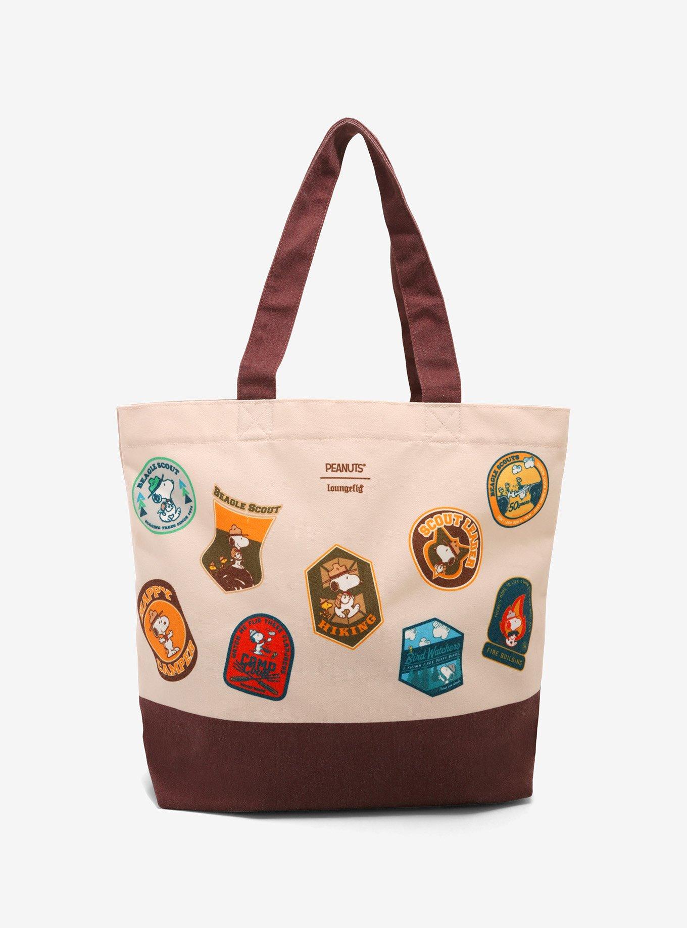 Loungefly Peanuts Snoopy's Beagle Scouts Tote Bag, , alternate