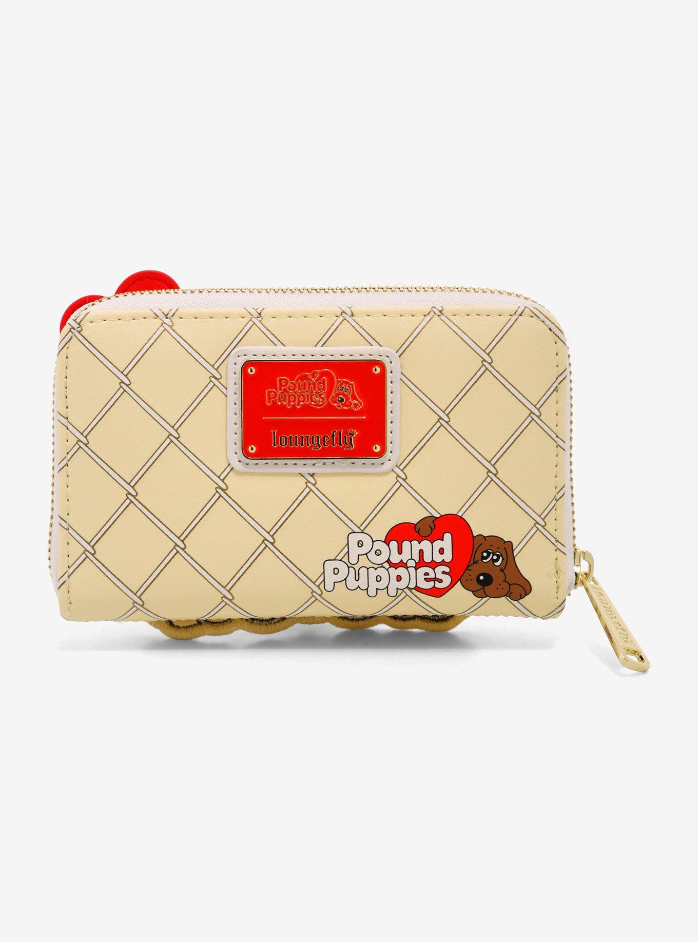 Loungefly Pound Puppies Fuzzy Hound Zipper Wallet, , alternate