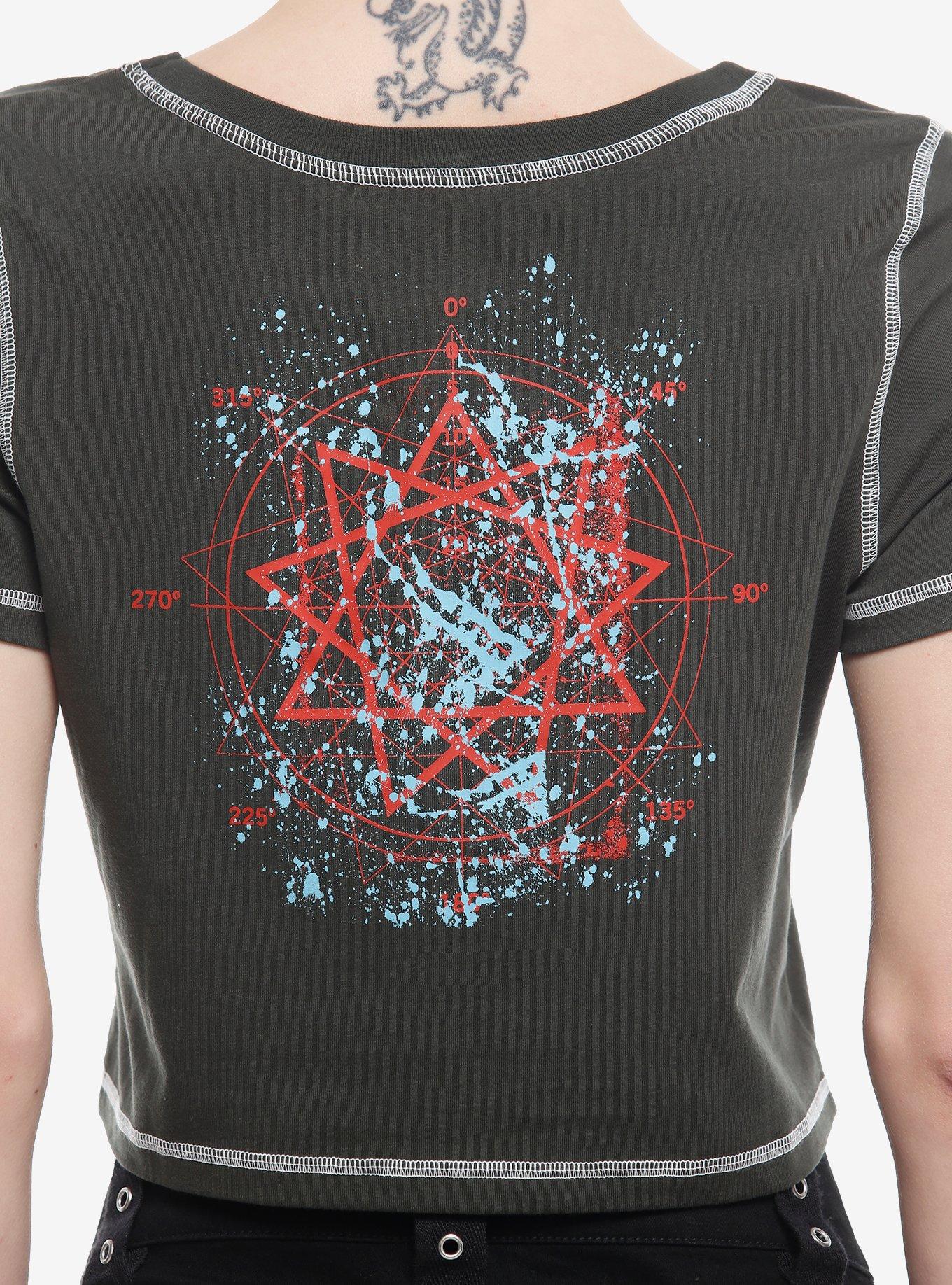 Slipknot Logo Girls Baby T-Shirt, CHARCOAL  GREY, alternate