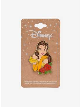 Disney Beauty and the Beast Belle Rose Enamel Pin — BoxLunch Exclusive, , hi-res