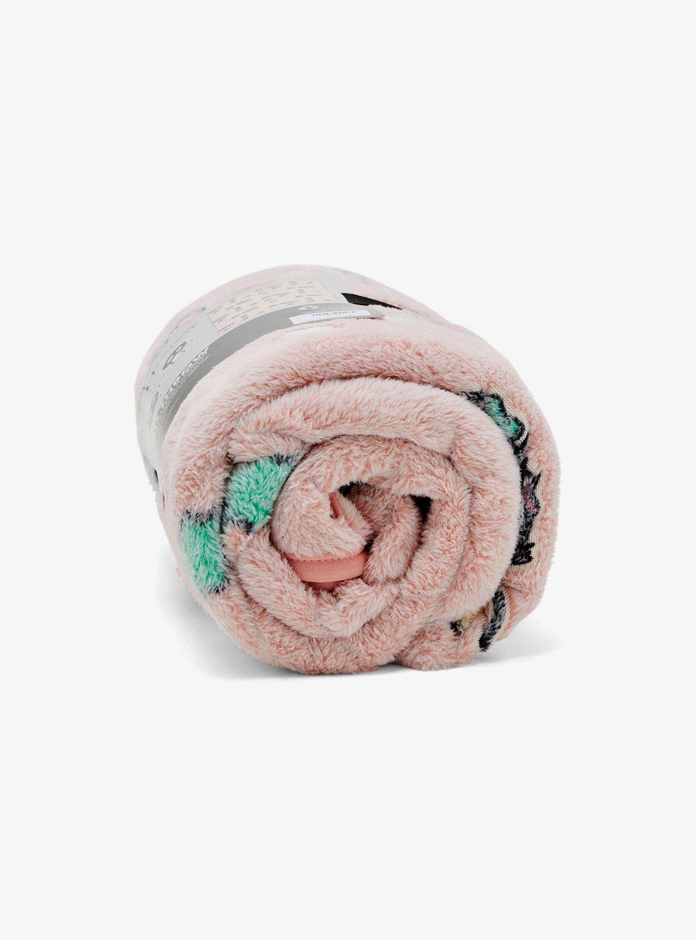 Studio Ghibli® Spirited Away Soot Sprites Pastel Pink Throw Blanket, , alternate
