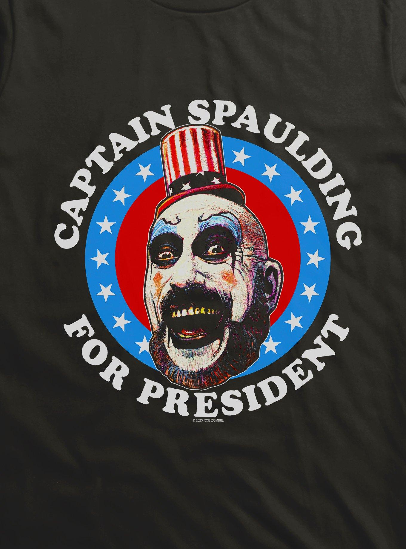 House Of 1000 Corpses Captain Spaulding For President T-Shirt, , hi-res