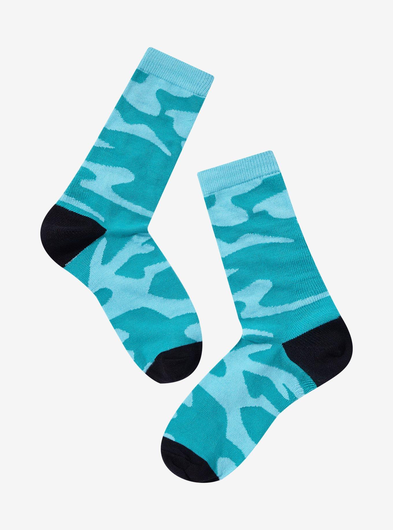 Mountain Dew Baja Blast Swirl Crew Socks, , alternate