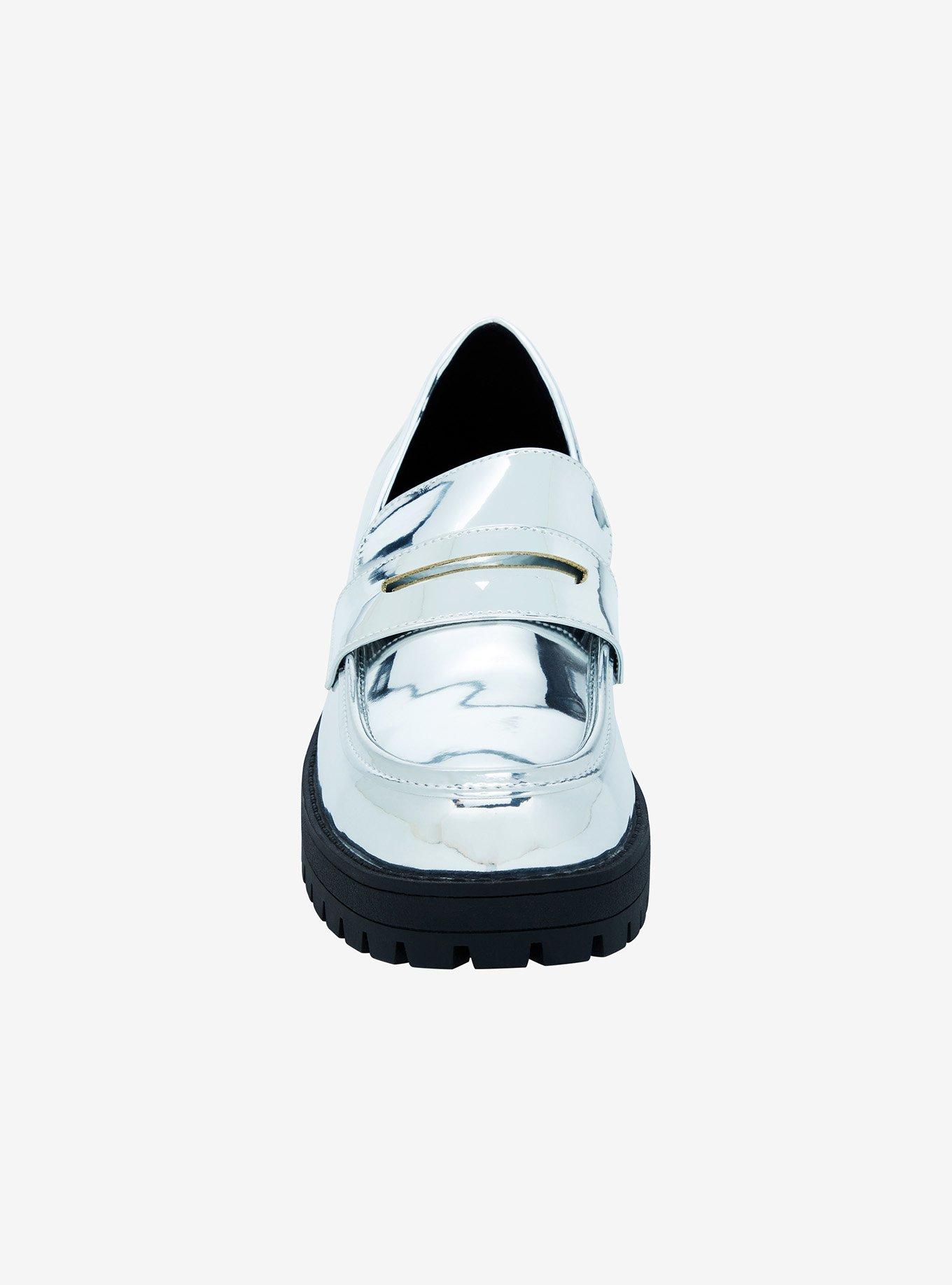 Dirty Laundry Chrome Patent Chunky Loafers, MULTI, alternate