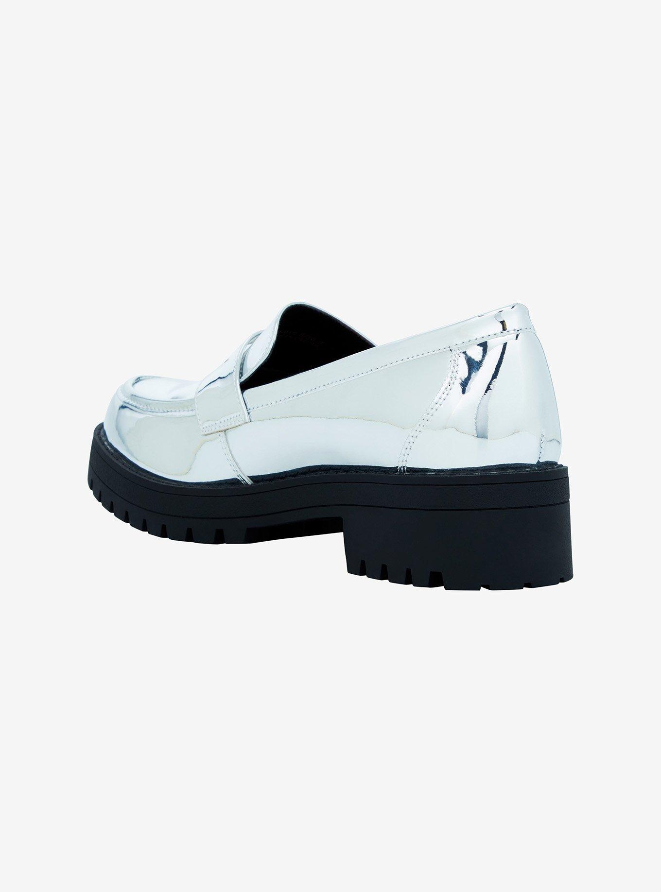 Dirty Laundry Chrome Patent Chunky Loafers, MULTI, alternate