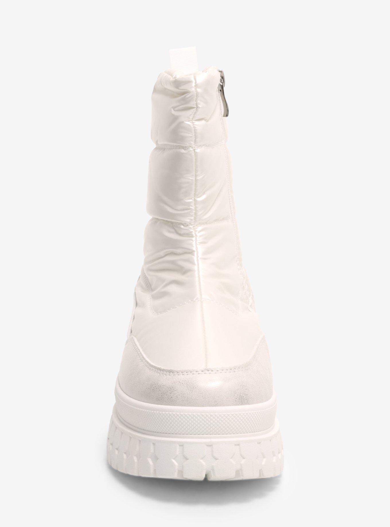 Dirty Laundry White Puffer Chunky Boots, MULTI, alternate