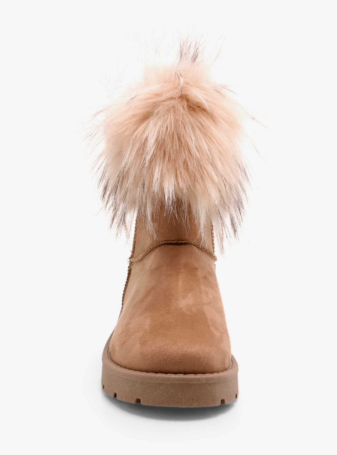 Dirty Laundry Brown Faux Fur Lined Boots, , hi-res