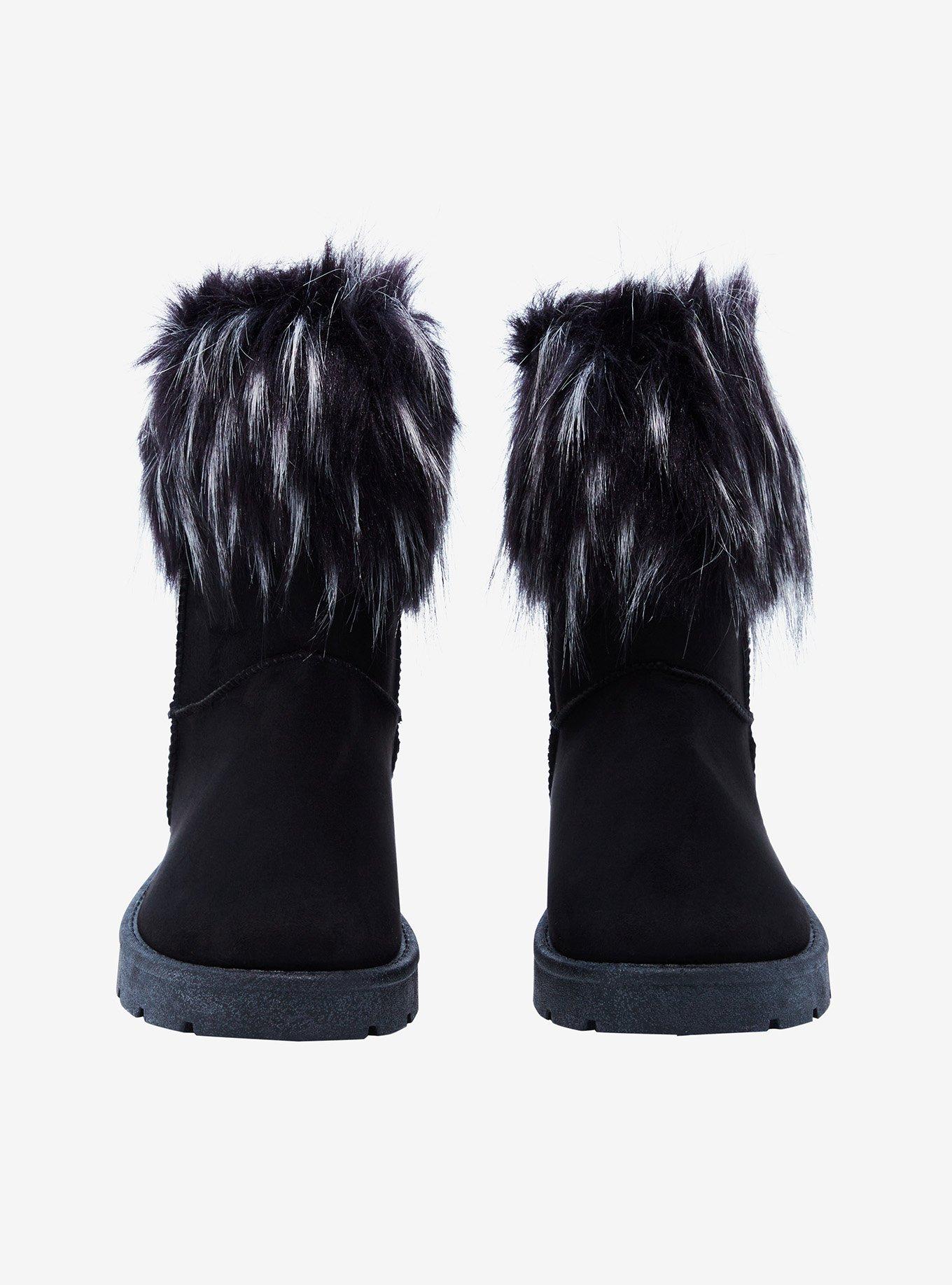 Dirty Laundry Black Faux Fur Lined Boots, MULTI, alternate