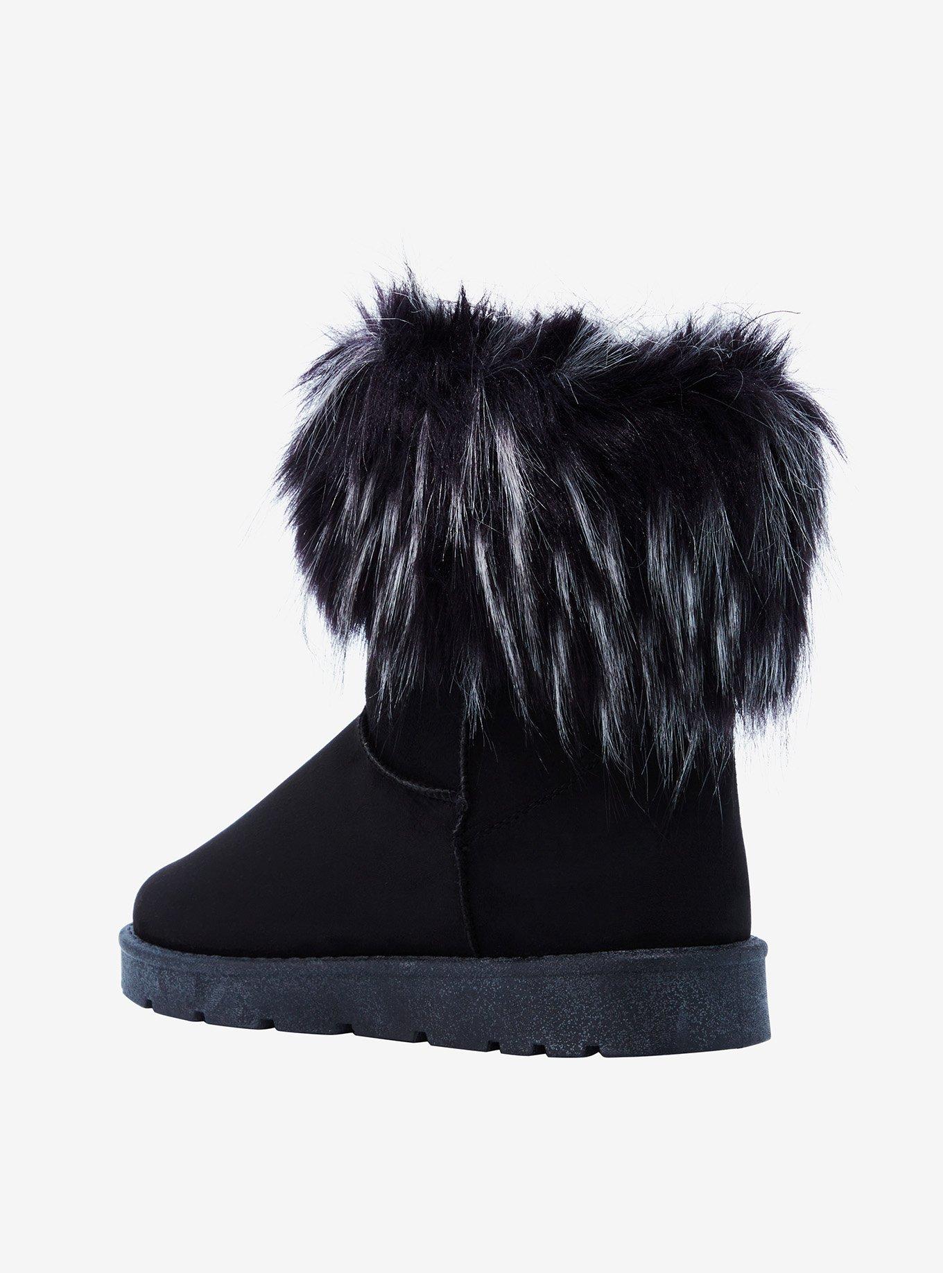 Dirty Laundry Black Faux Fur Lined Boots, MULTI, alternate