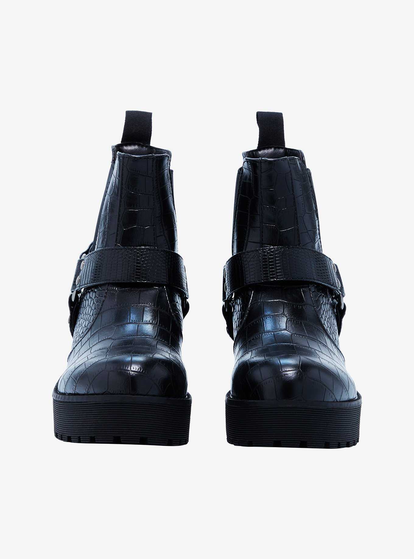 Dirty Laundry Faux Crocodile Strappy Boots, , hi-res