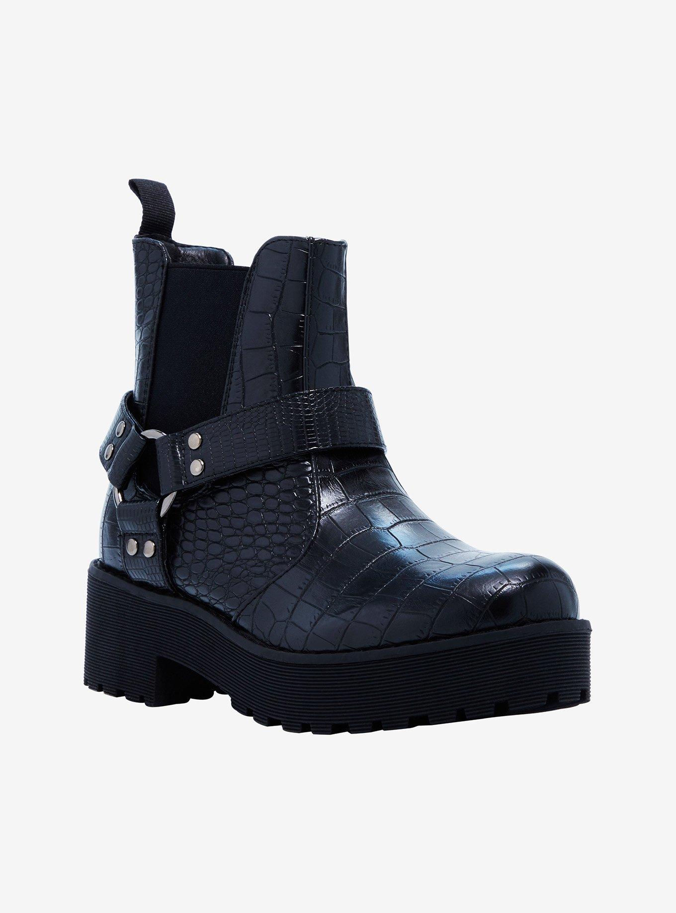 Dirty Laundry Faux Crocodile Strappy Boots, MULTI, alternate