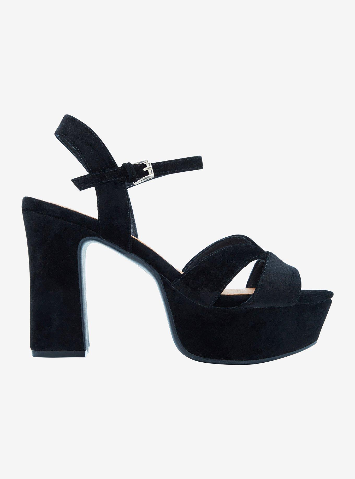 Chinese Laundry Black Velvet Chunky Heel, MULTI, alternate