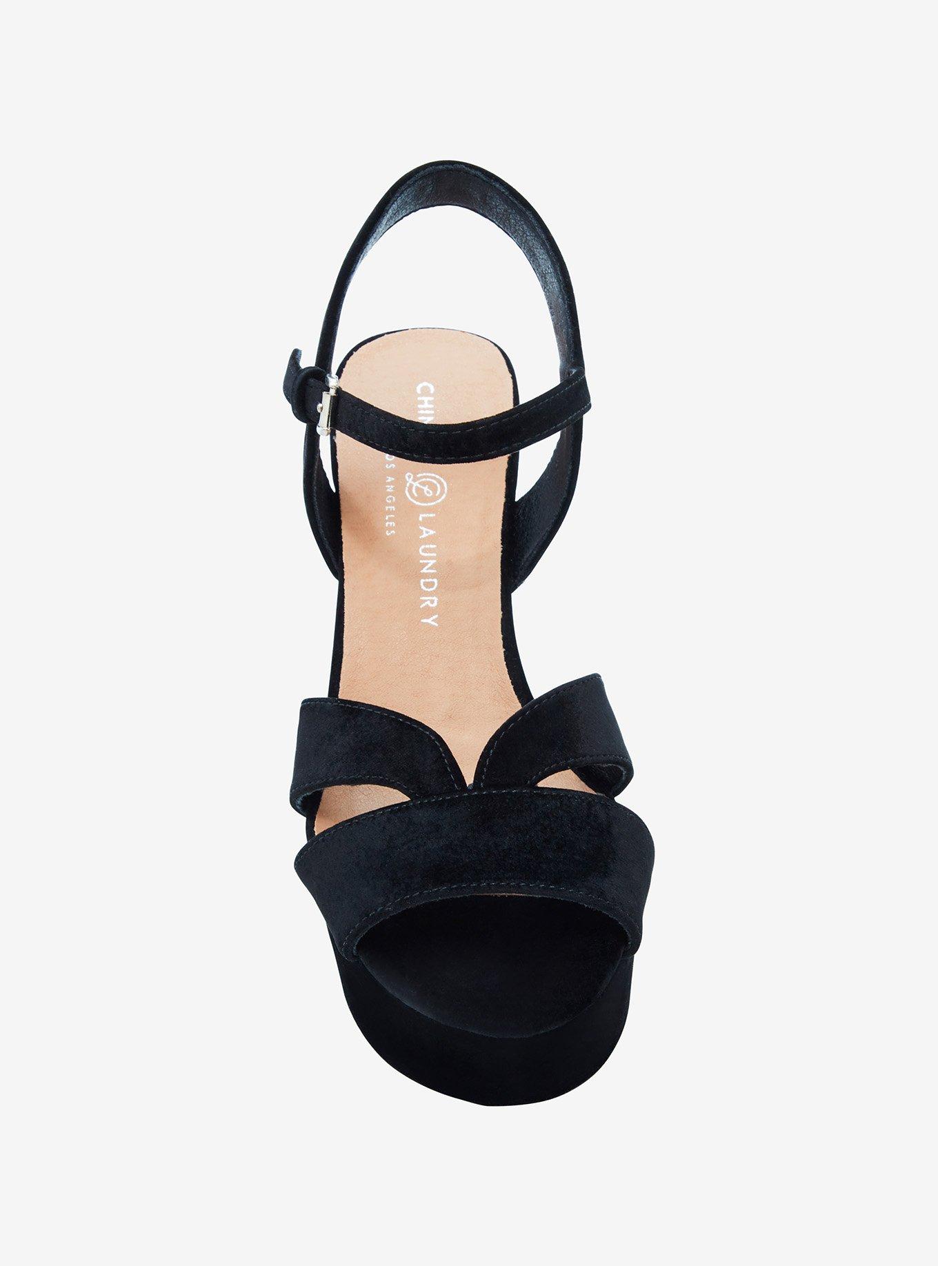 Chinese Laundry Black Velvet Chunky Heel, MULTI, alternate