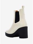 Chinese Laundry Cream & Black Heel Boots, MULTI, alternate