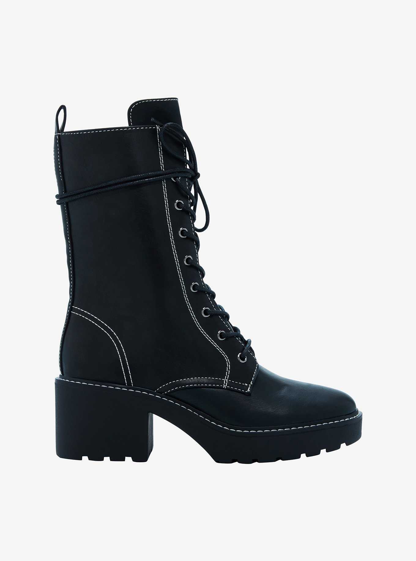 Hot topic outlet black combat boots