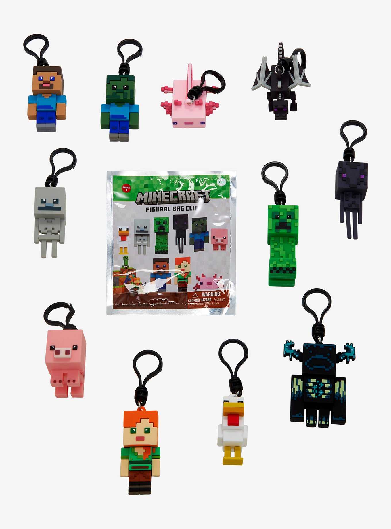 Minecraft Character Blind Bag Figural Key Chain, , hi-res