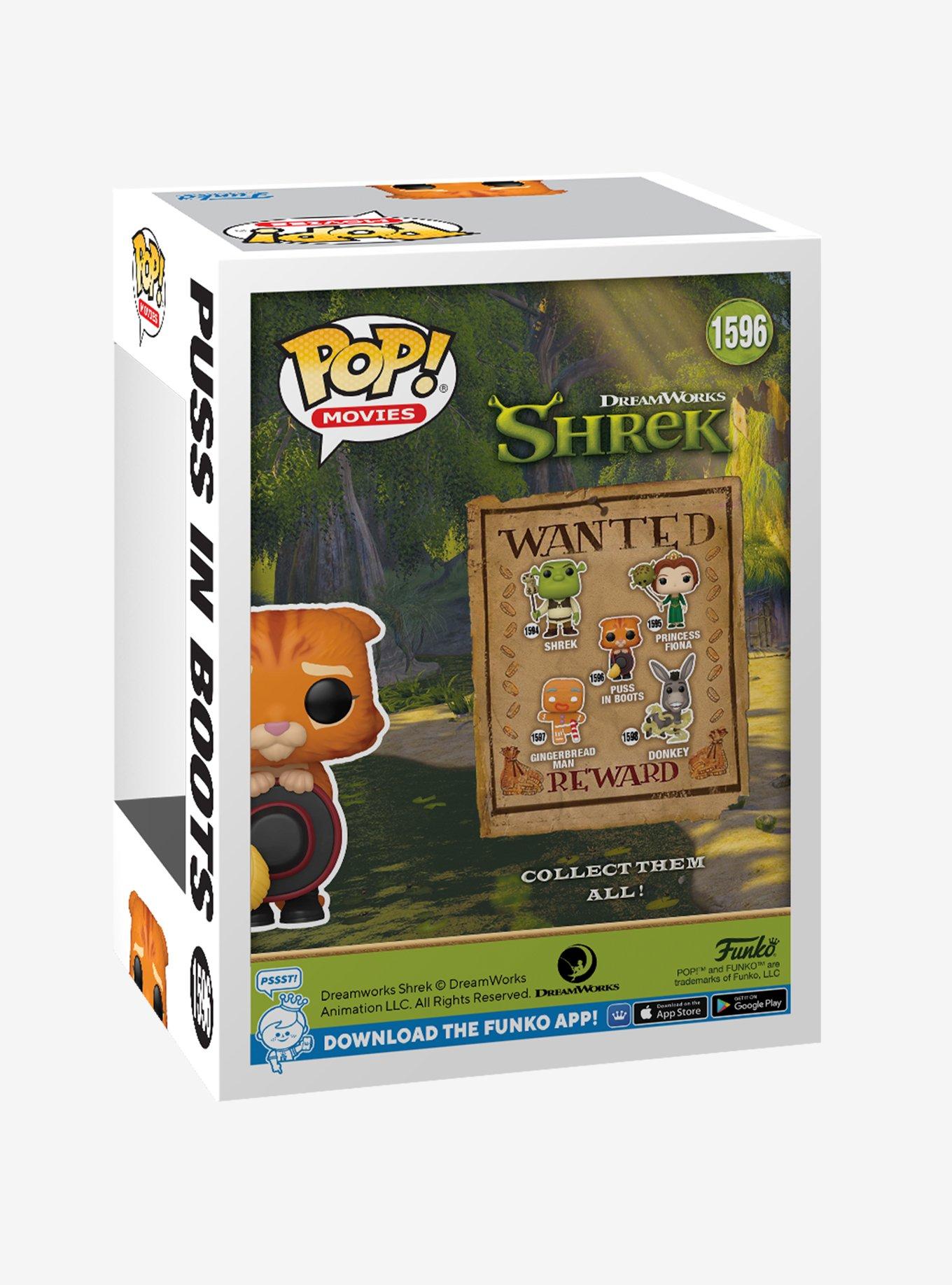 Funko Pop! Movies DreamWorks 30th Anniversary Shrek Puss in Boots Vinyl Figure, , alternate