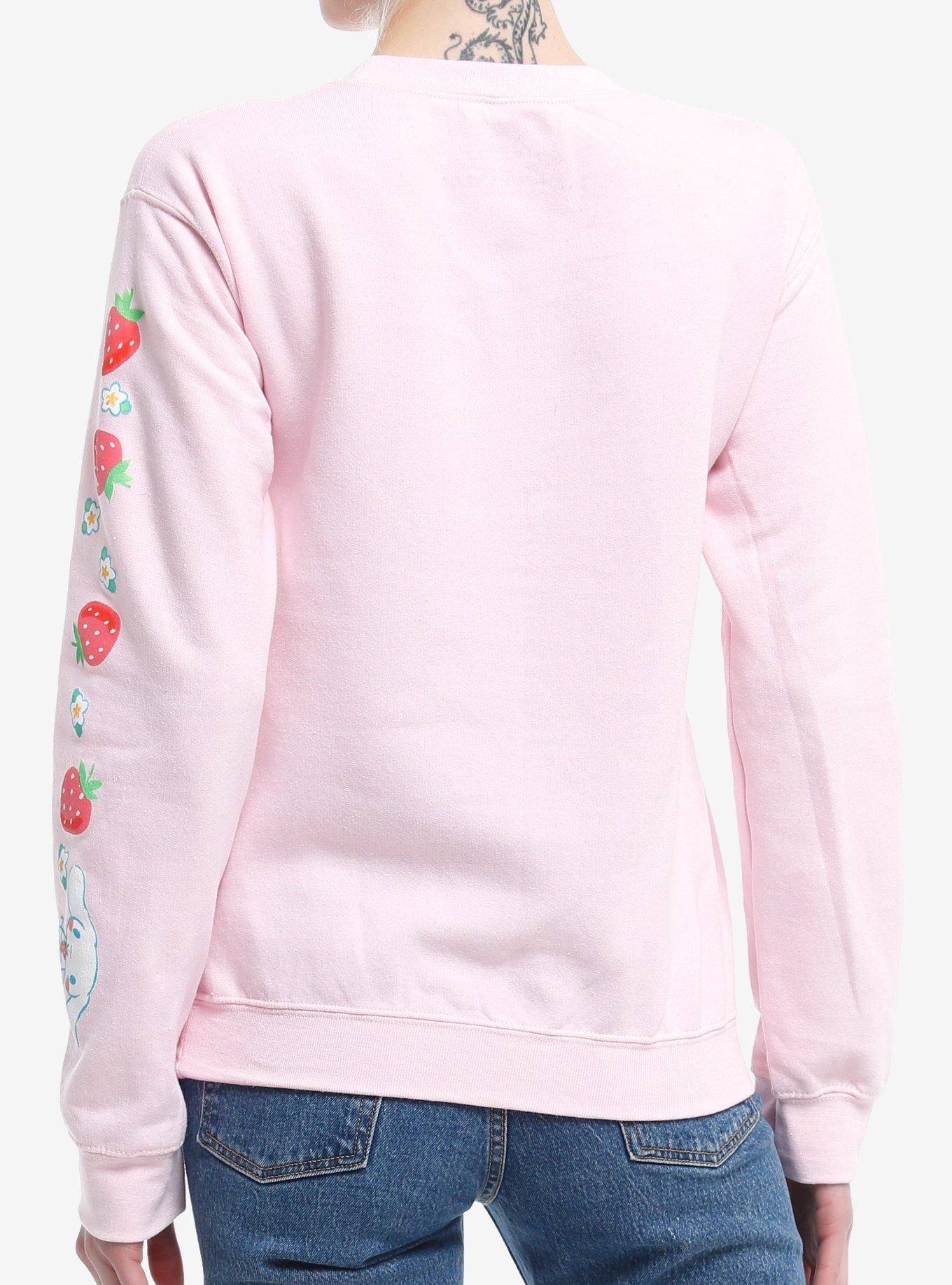 Cinnamoroll Strawberries Pink Girls Sweatshirt, MULTI, alternate