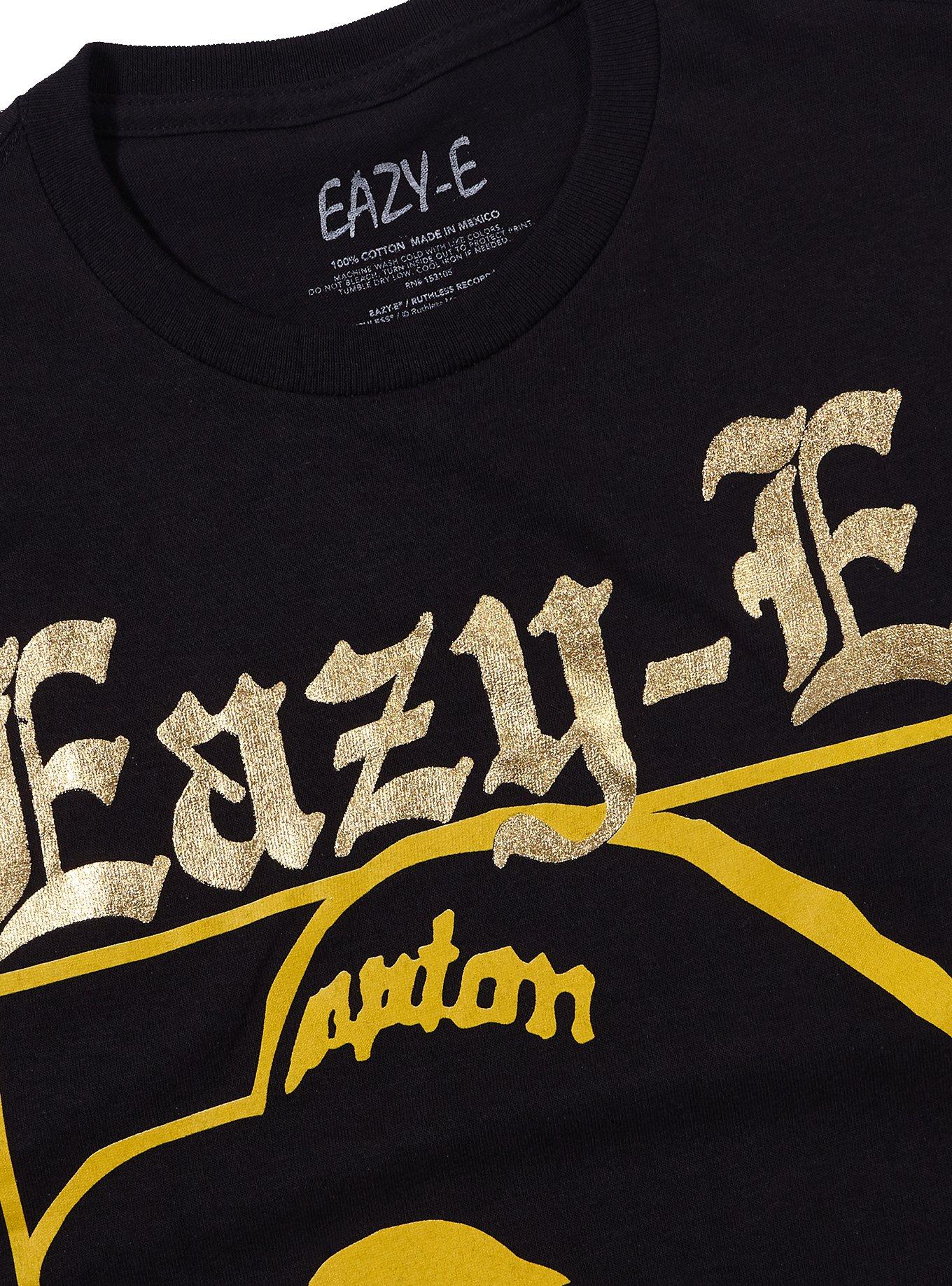 Eazy-E Gold Foil Logo T-Shirt, BLACK, alternate