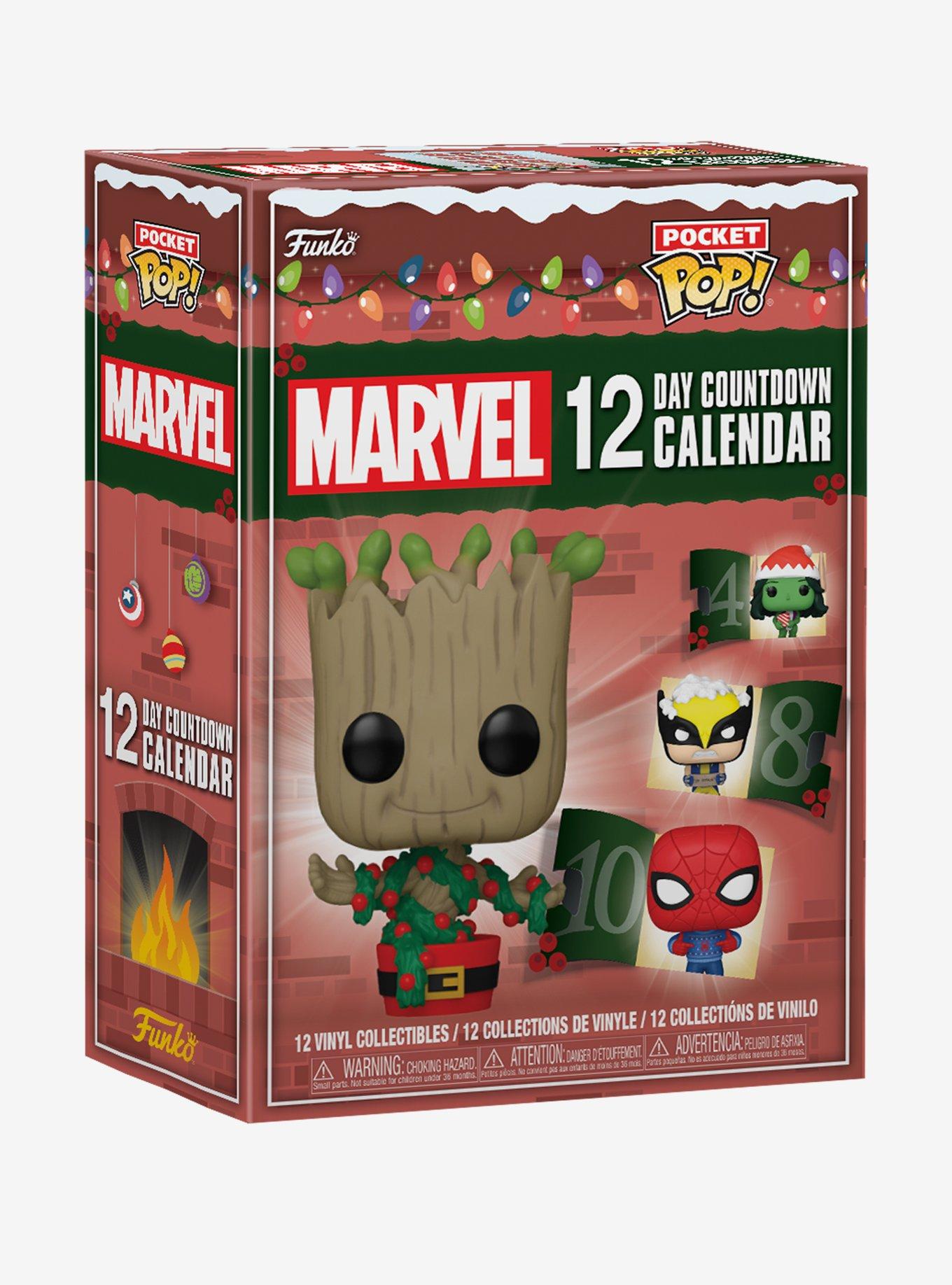 Funko Pocket Pop! Marvel 12 Day Countdown Calendar Vinyl Figure Set, , alternate