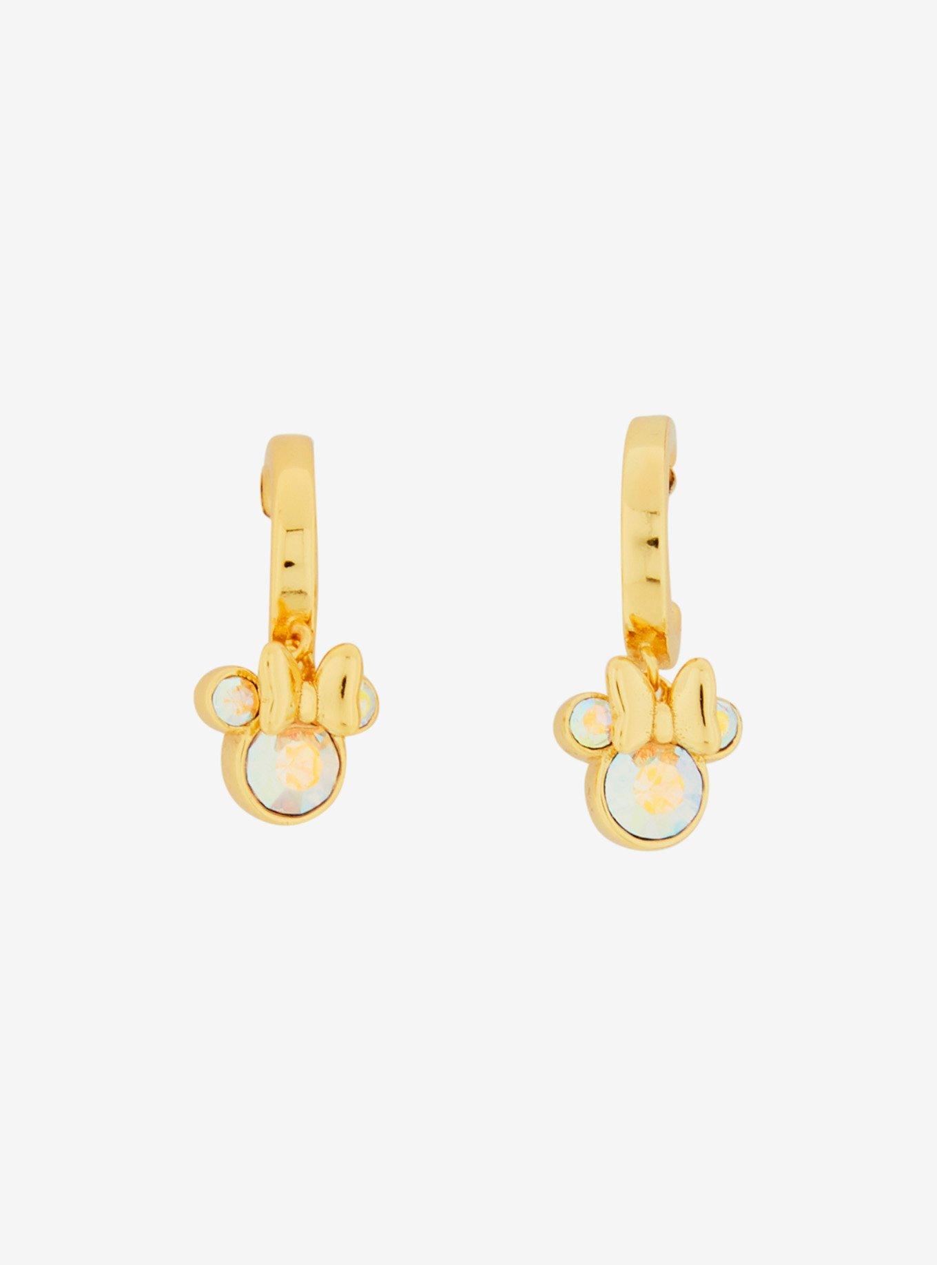 Jacmel Jewelry Disney Minnie Mouse Rhinestone Earrings