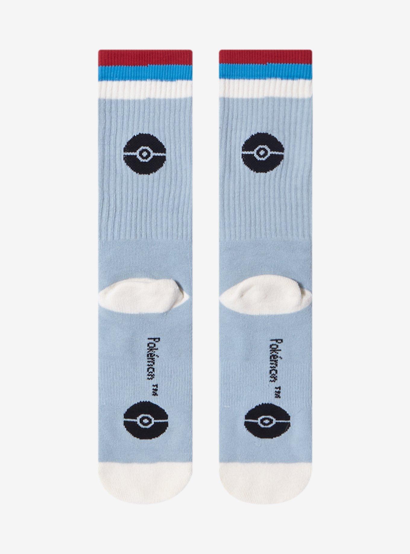 Pokémon Snorlax Faces Crew Socks - BoxLunch Exclusive, , hi-res