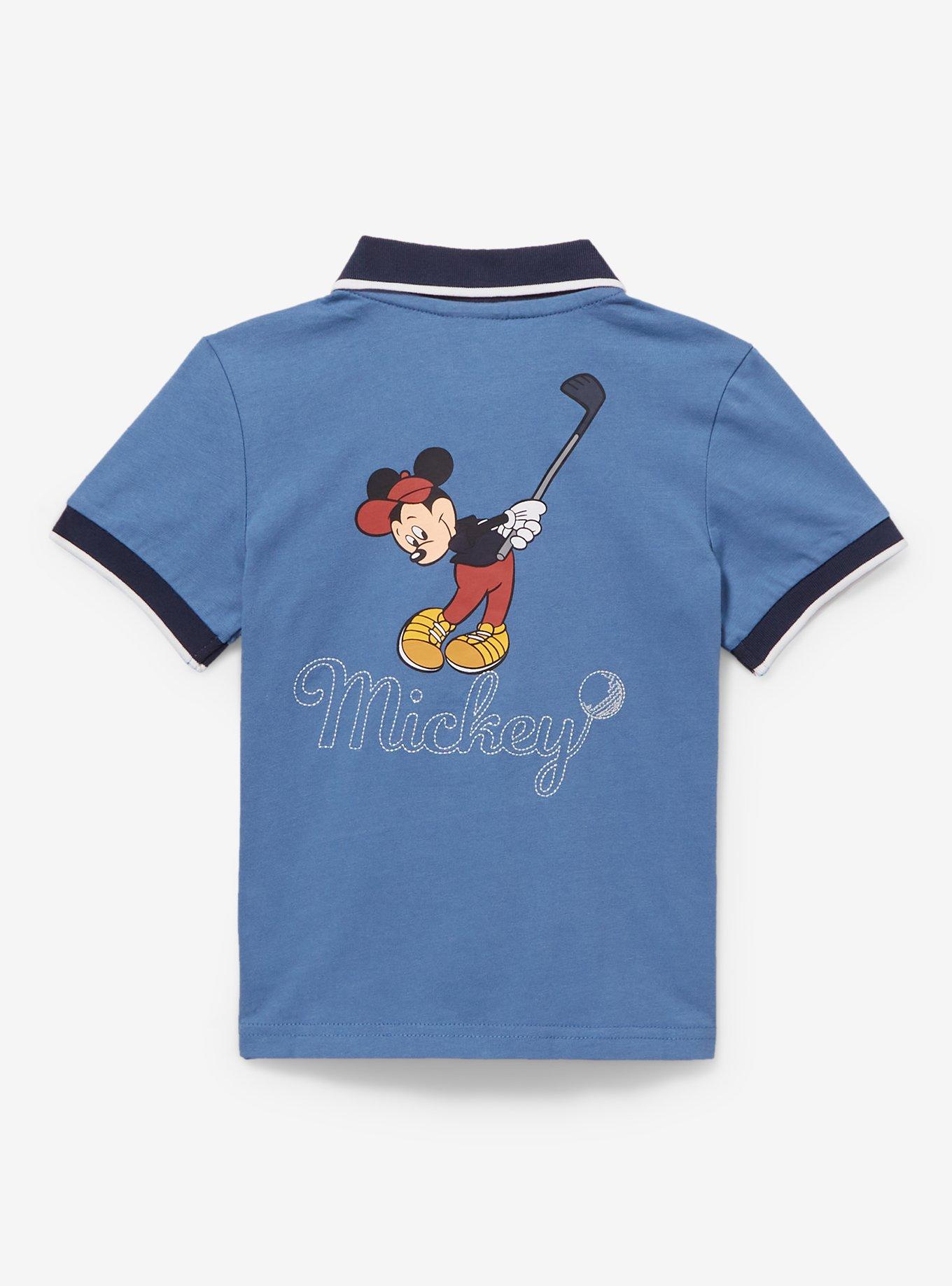 Disney Mickey Mouse Golf Letterman Toddler Polo Shirt &mdash; BoxLunch Exclusive, MULTI, alternate