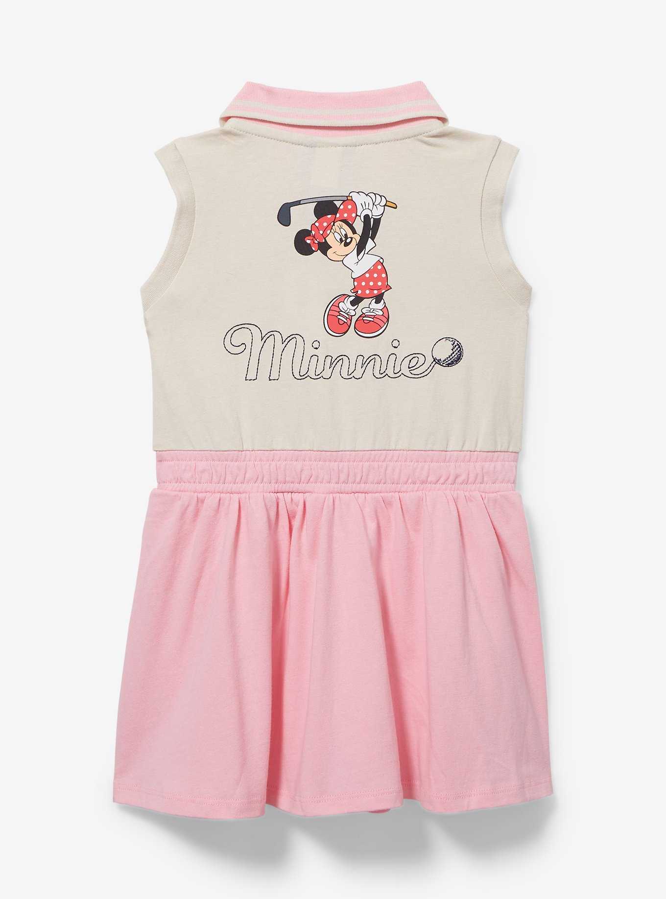 Disney Minnie Mouse Golfing Letterman Toddler Romper — BoxLunch Exclusive, , hi-res