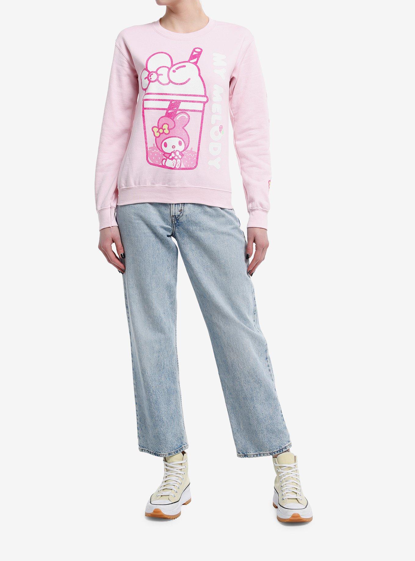 My Melody Boba Glitter Girls Sweatshirt, MULTI, alternate