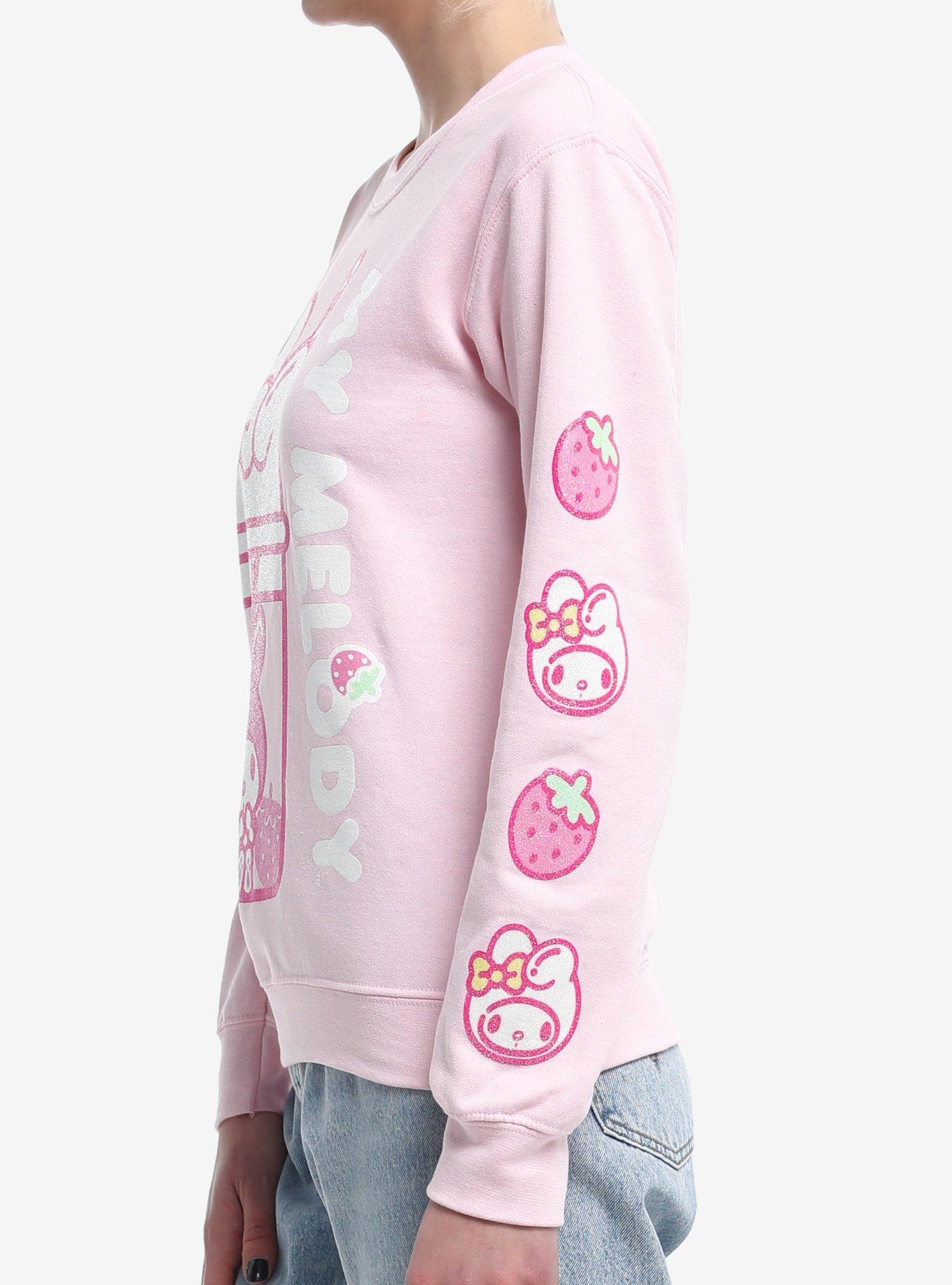 My Melody Boba Glitter Girls Sweatshirt, MULTI, alternate