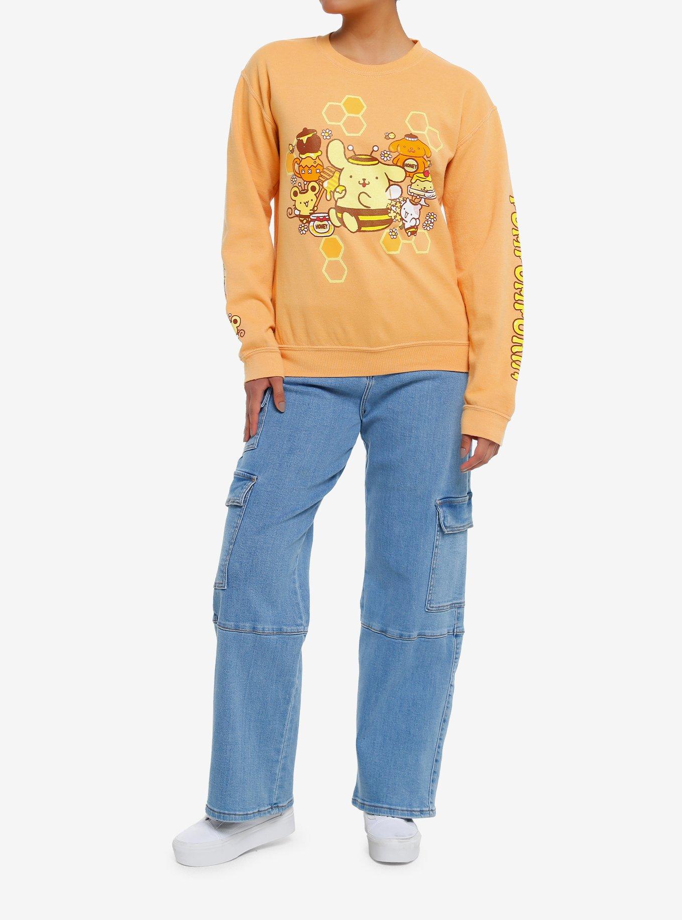 Pompompurin Honey Bee Girls Sweatshirt, , hi-res