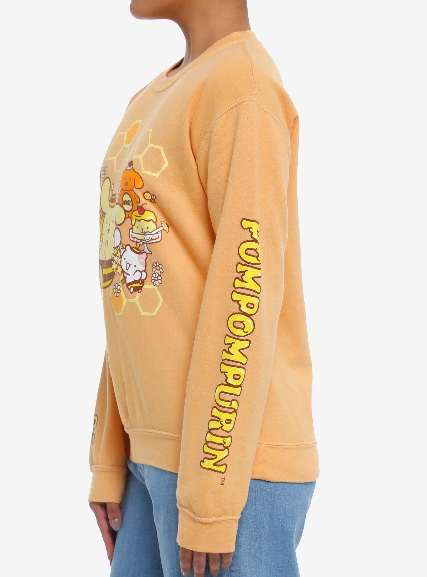 Pompompurin Honey Bee Girls Sweatshirt, MULTI, alternate