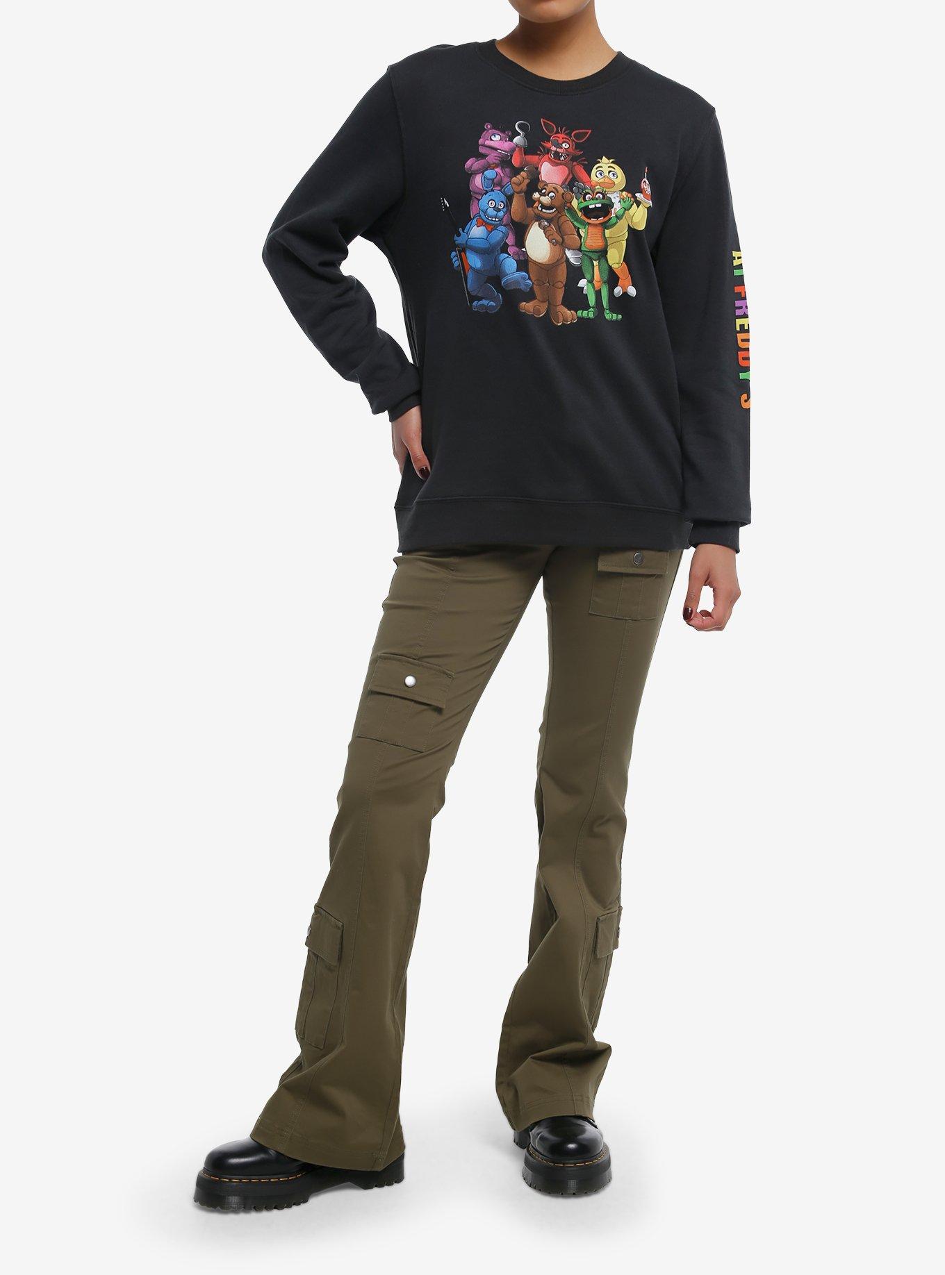 Five Nights At Freddy's Group Shot Girls Sweatshirt, MULTI, alternate