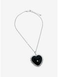 Social Collision® Black Heart Spike Necklace, , alternate